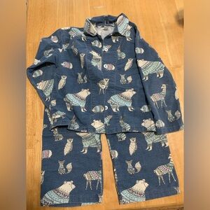 Garnet Hill Kids Flannel PJ Set